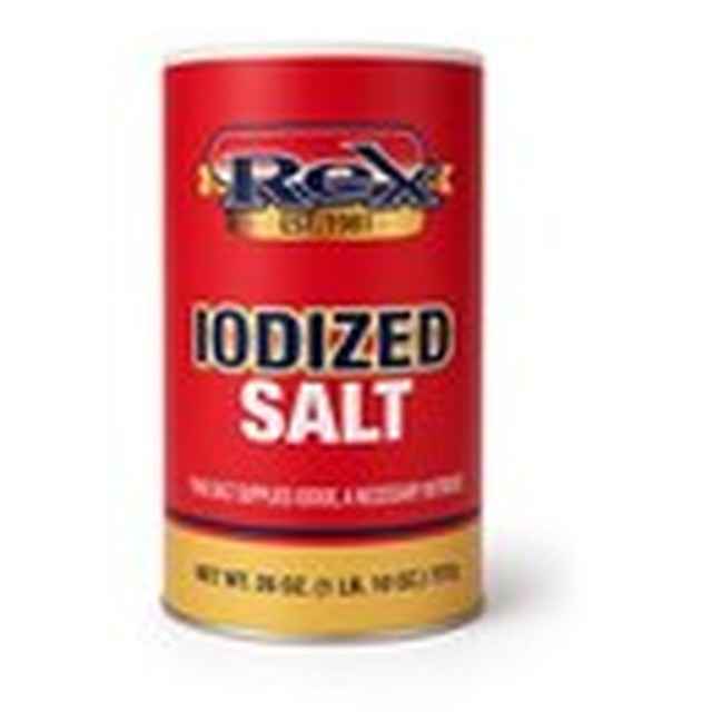 Rex Iodized Salt 26oz