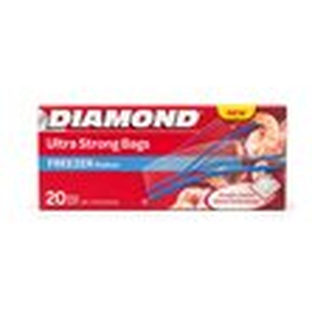 Diamond Ultra Strong Freezer Bags Medium 20ct Quart