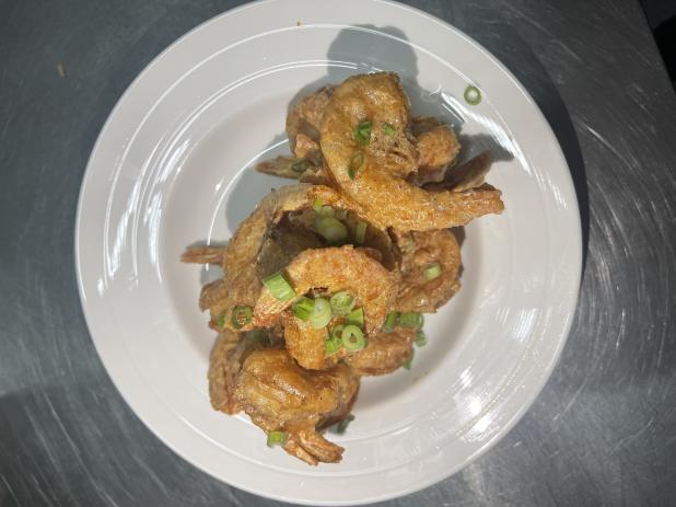 Shrimp in Golden Sand Sauce