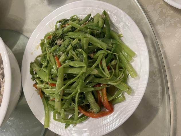 Water Spinach Stir-fry with Chili Bean Sauce