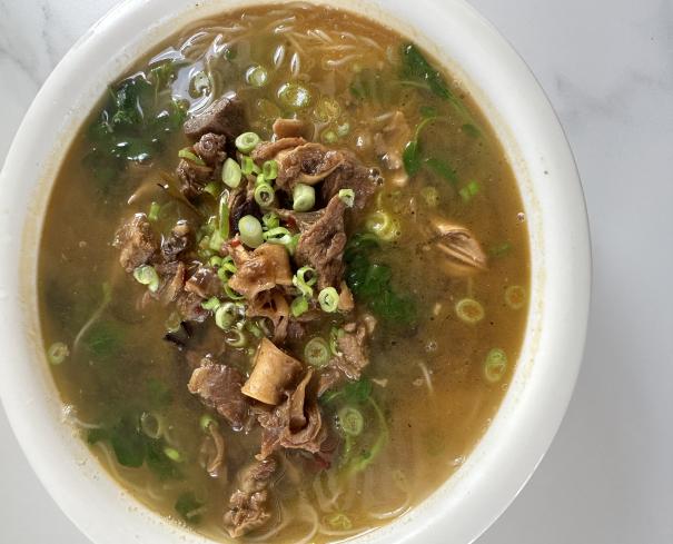 Spicy Brisket Rice Noodle Soup