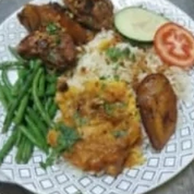 Rice with Chicken and Pom