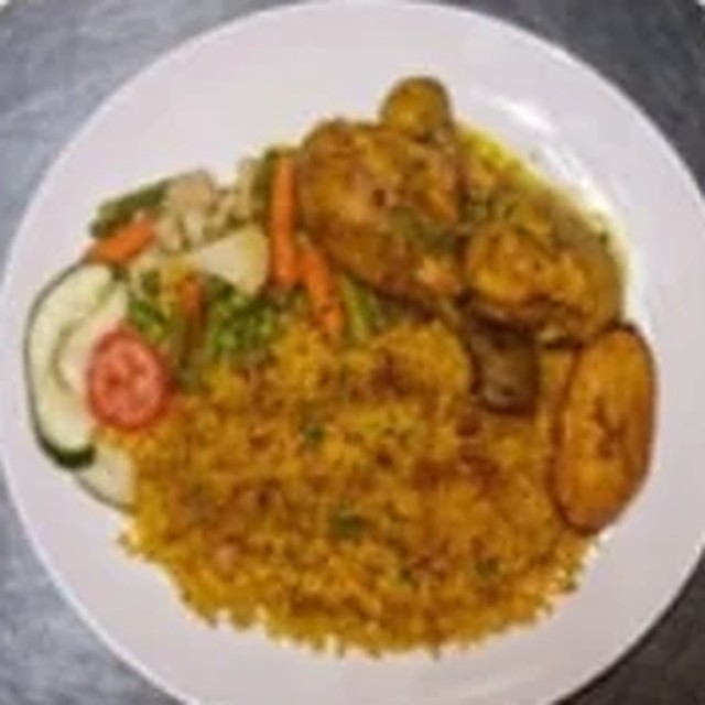 Yellow Rice with Yellow Chicken