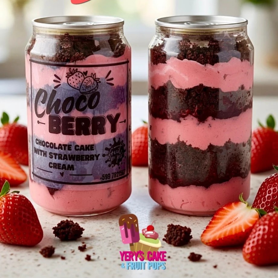 Choco Berry Jar Cake