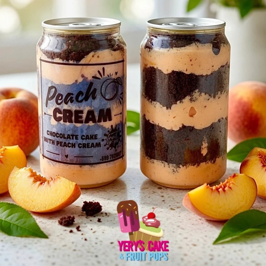 Peach Cream Jar Cake