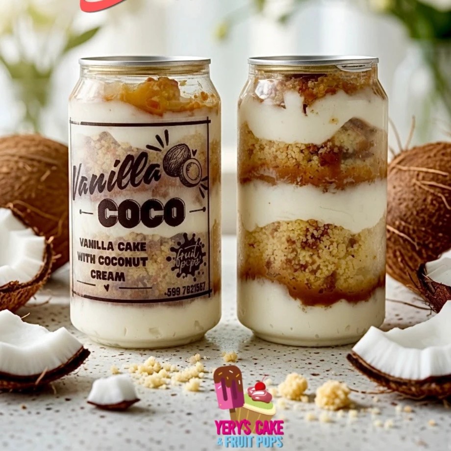 Vanilla Coco Jar Cake
