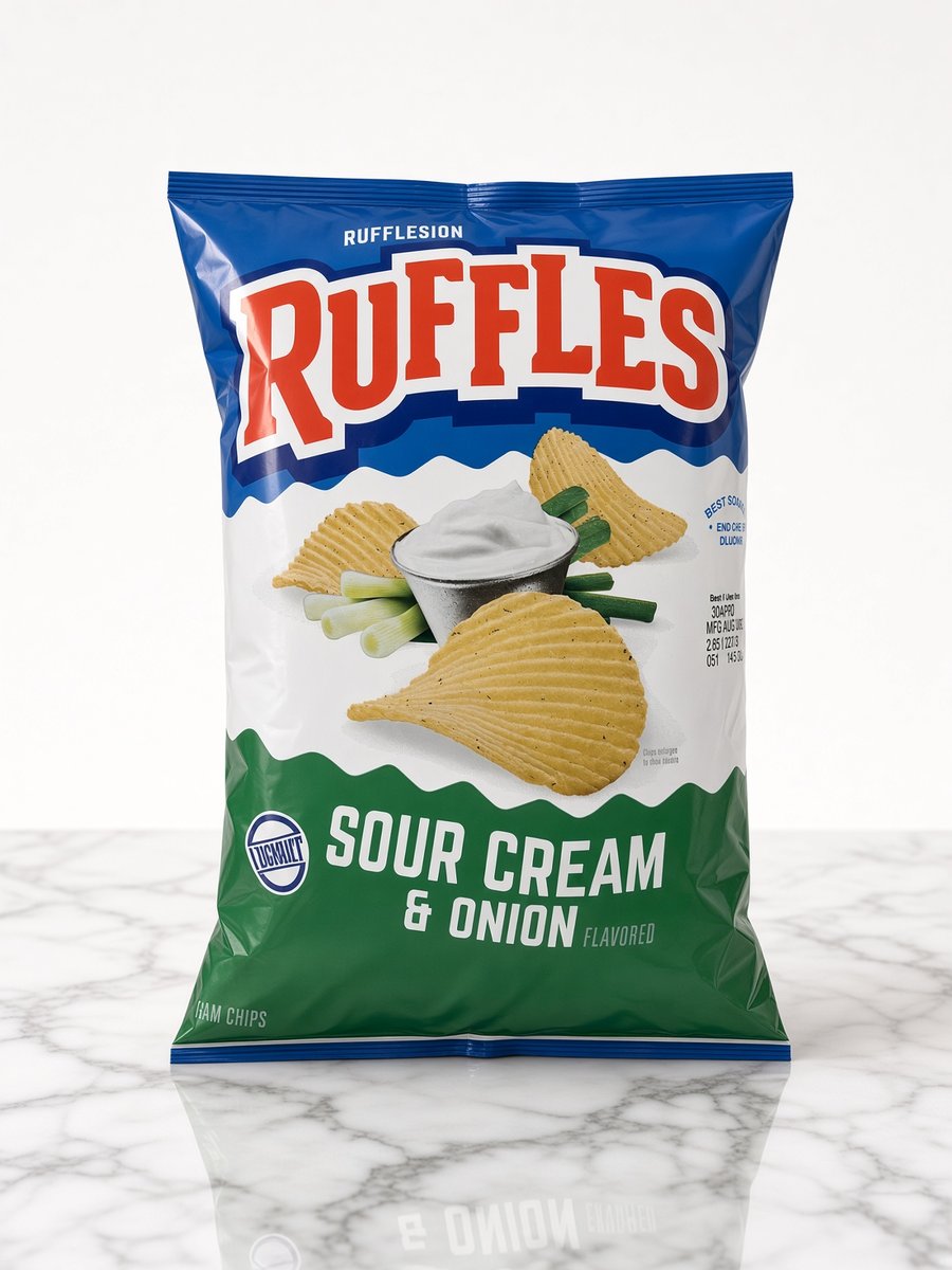 Ruffles Sour Cream & Onion 120g