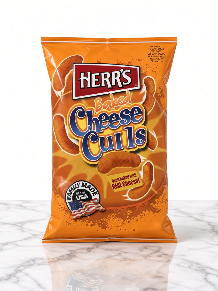 Herr's Baked Cheese Curls 125g