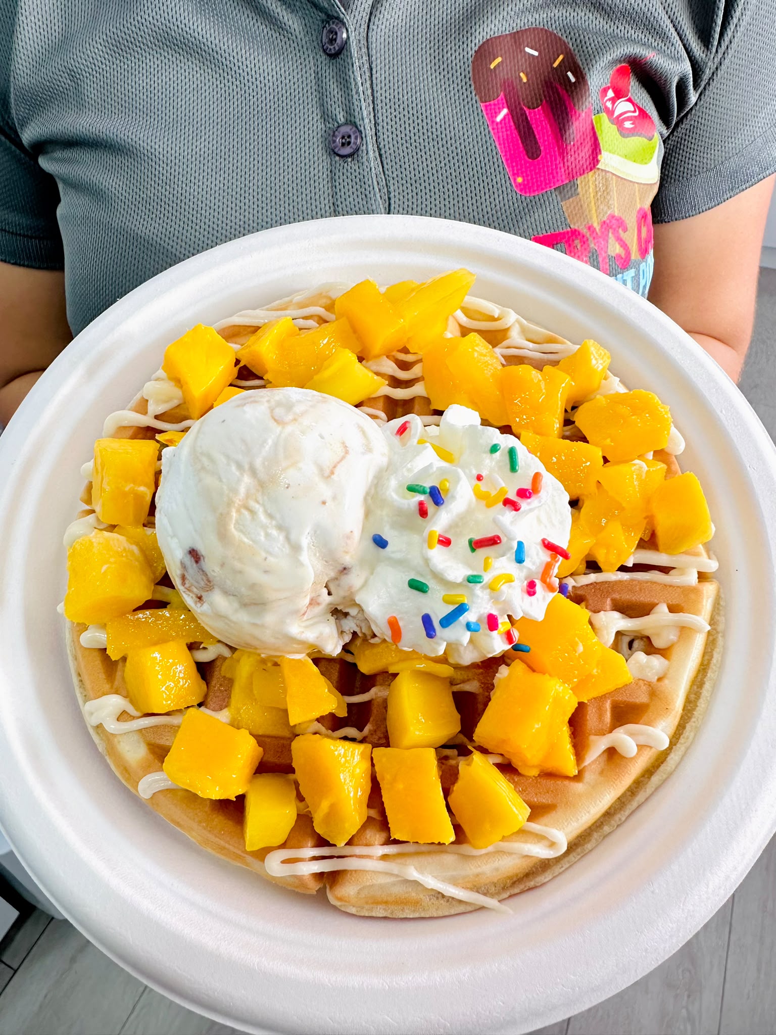 Mango Waffle
