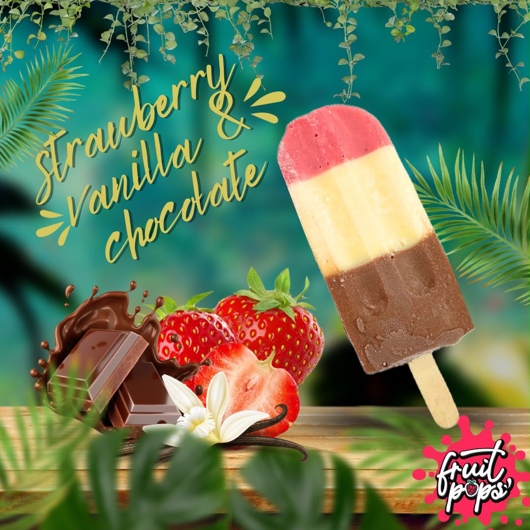 Fruit Pop Strawberry, Vanilla & Chocolate
