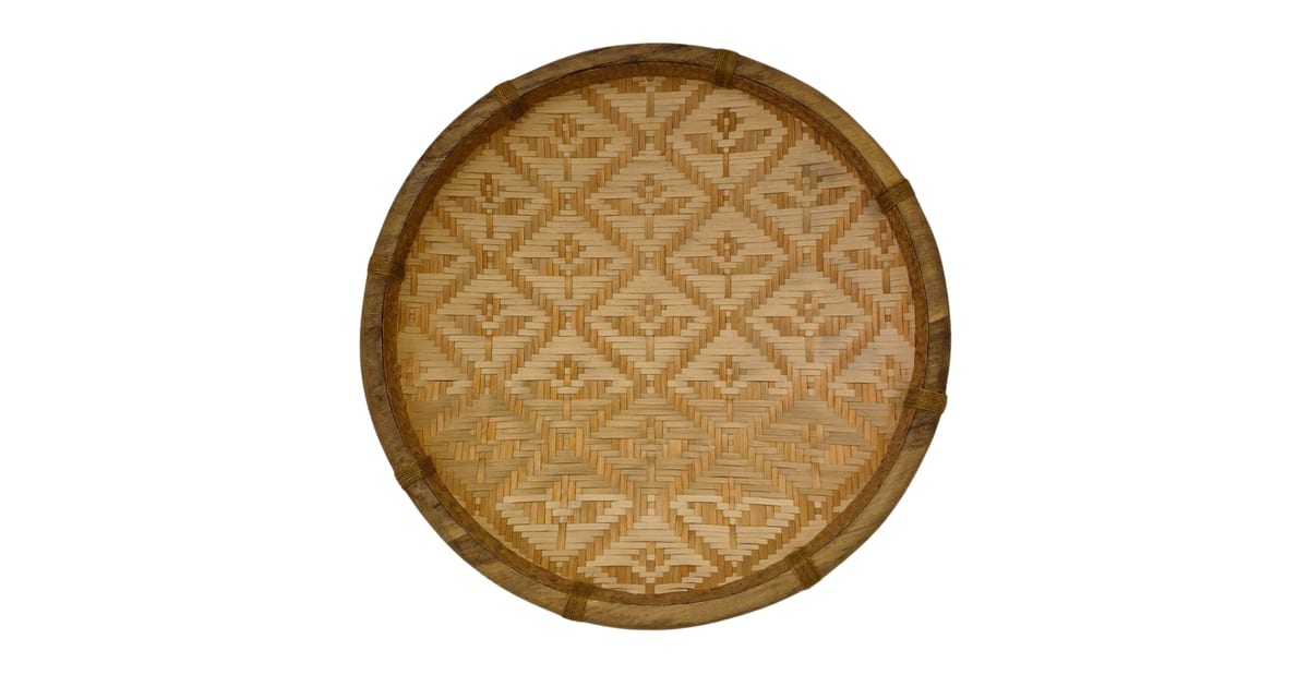Wooden Edge Plate 40cm