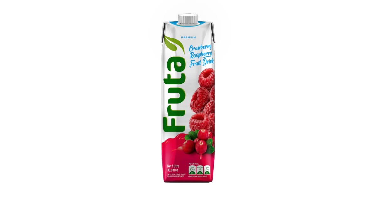 Fruta Cranberry/Raspberry 1Ltr