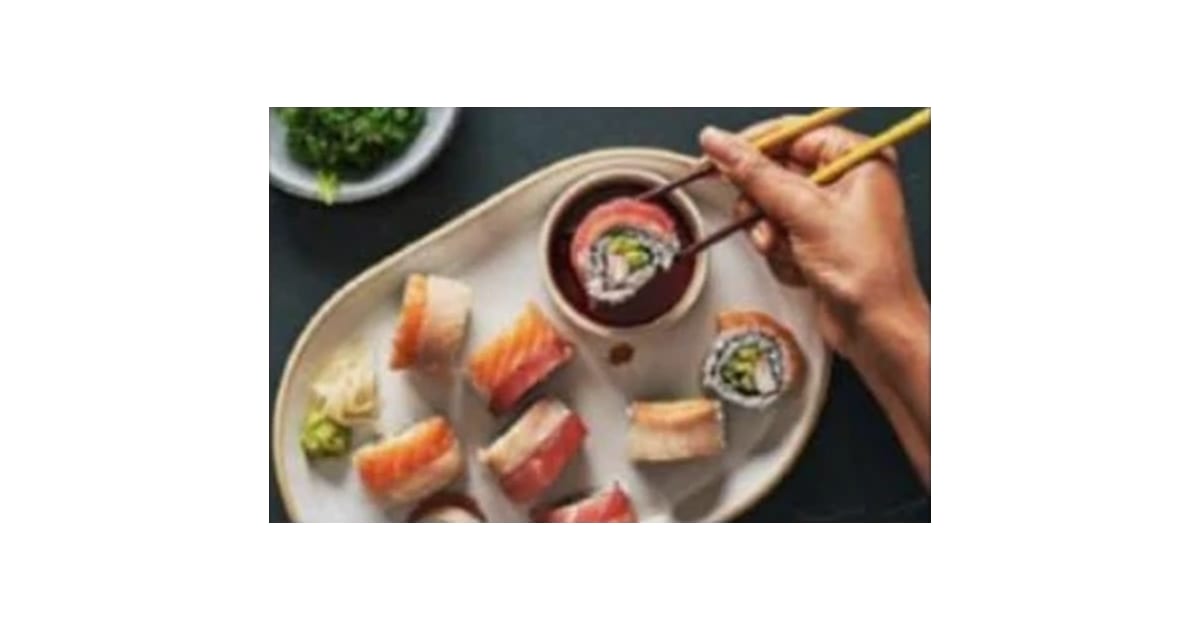 Flamed Rainbow Roll