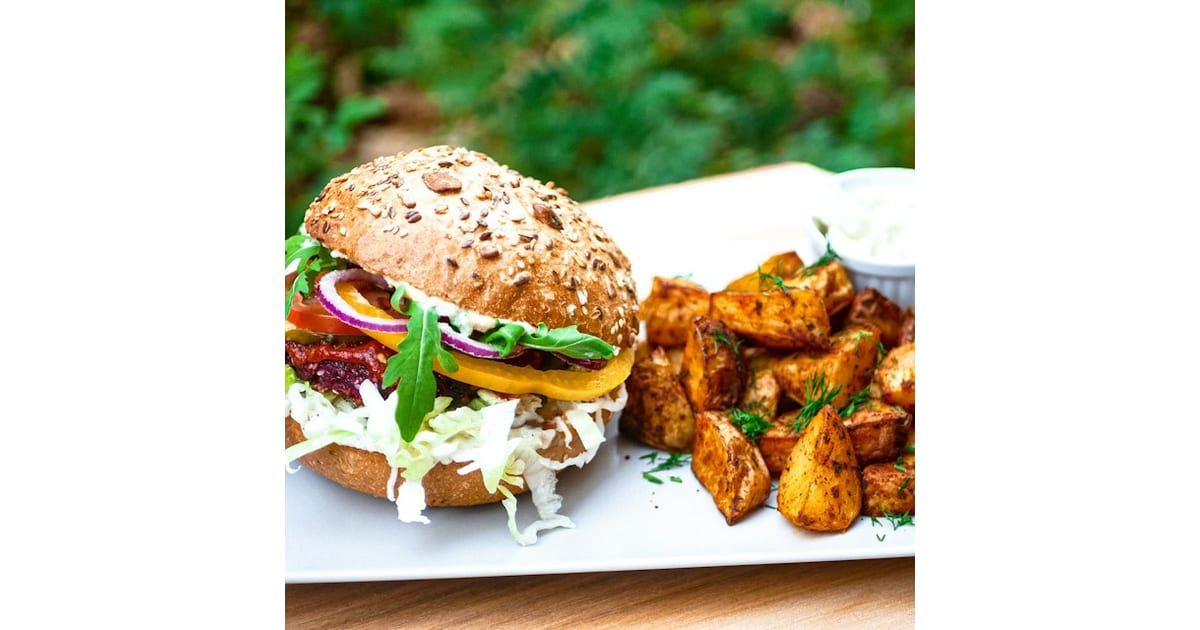 Burger with Loaded Potato or Funchi