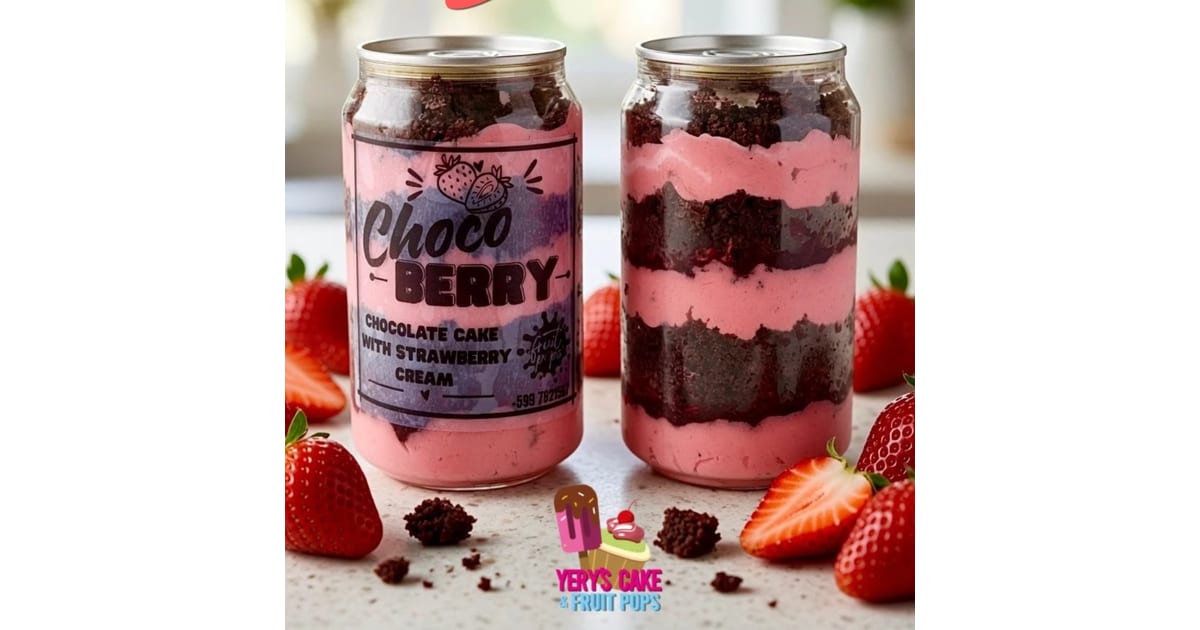 Choco Berry Jar Cake