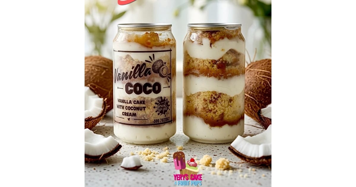 Vanilla Coco Jar Cake